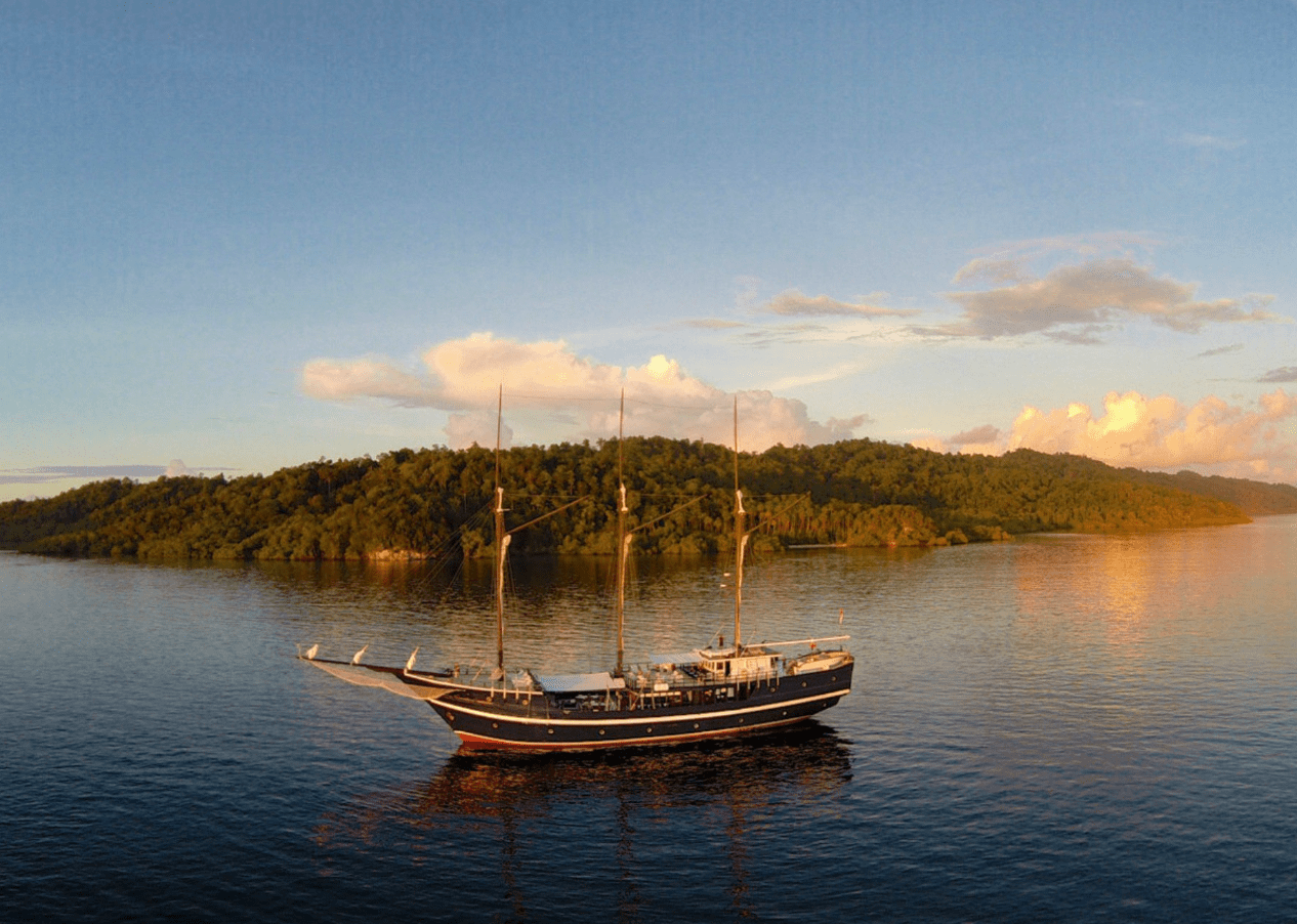 Liveaboard boat in Indonesia